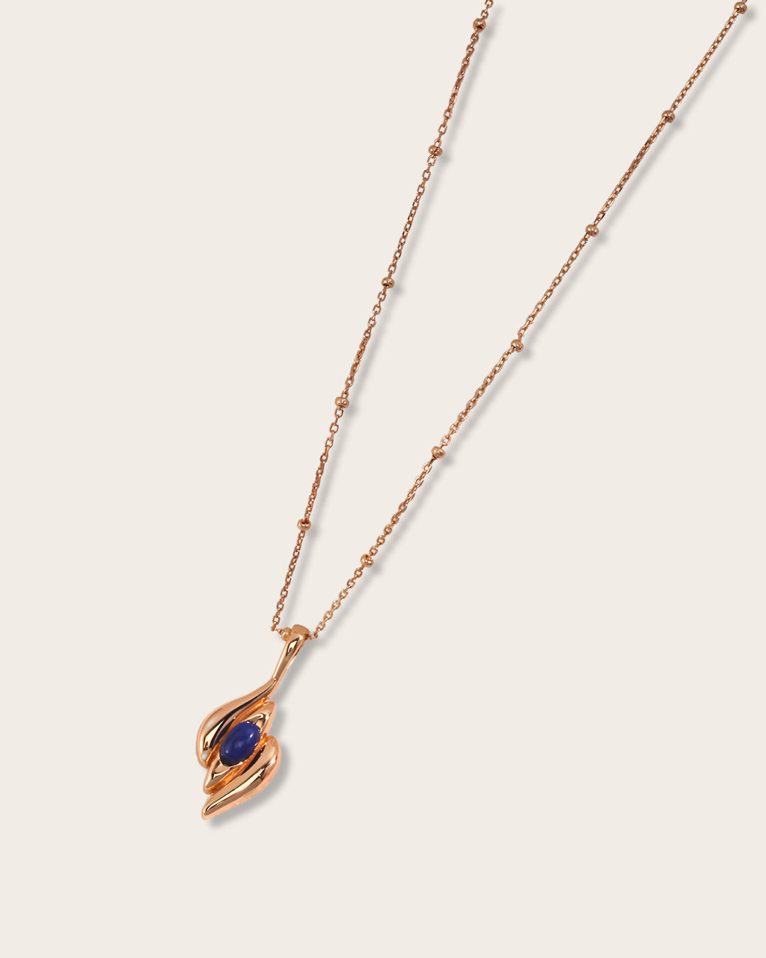 Capturing the essence of artistic beauty - Expressive Earrings - S925 Sterling Silver with 18K Gold Vermeil - Embed with natural blue gemstone - Crafted to add a touch of enchantment and allure to your everyday look