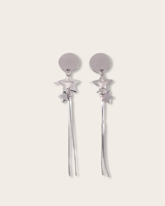 Shoot Stars Earrings - S925 Sterling Silver  - Stellar Cascade - Celestial Bliss - Feel enchanted - Embrace the stars - a touch of magic to your look