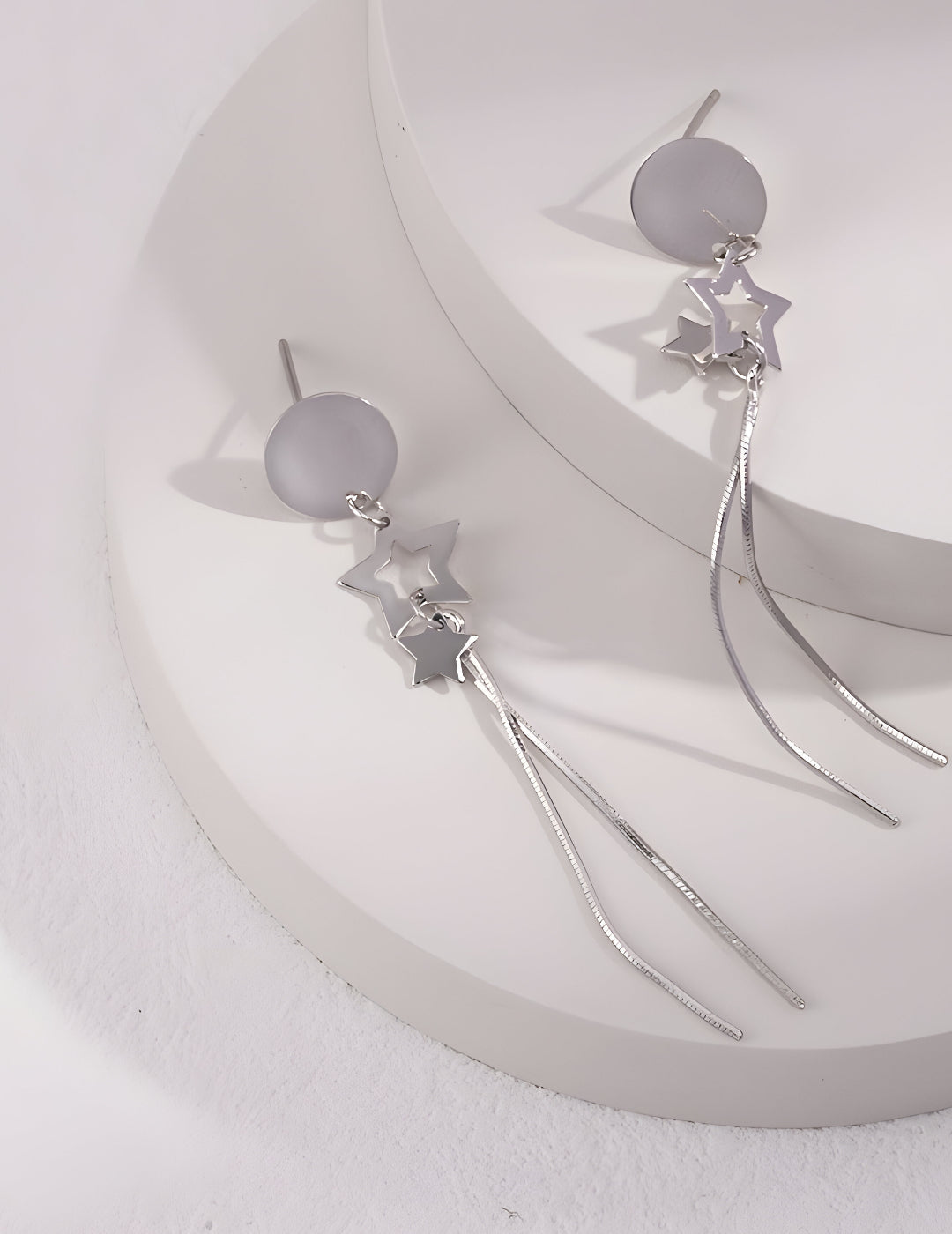 Shoot Stars Earrings - S925 Sterling Silver  - Stellar Cascade - Celestial Bliss - Feel enchanted - Embrace the stars - a touch of magic to your look