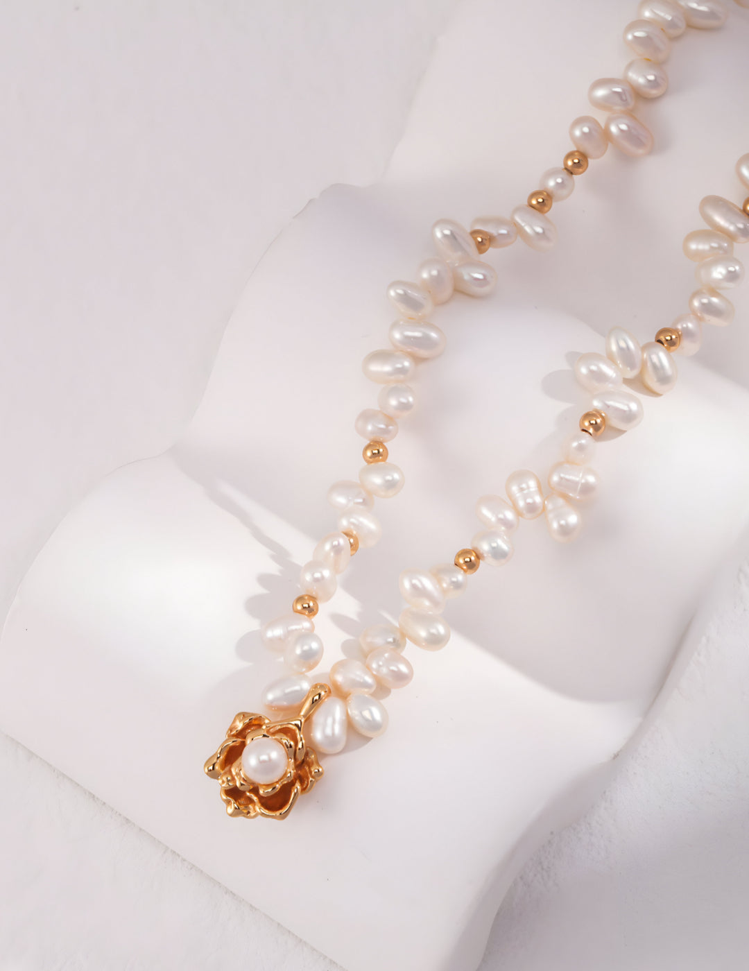 Camellia Pearl Necklace
