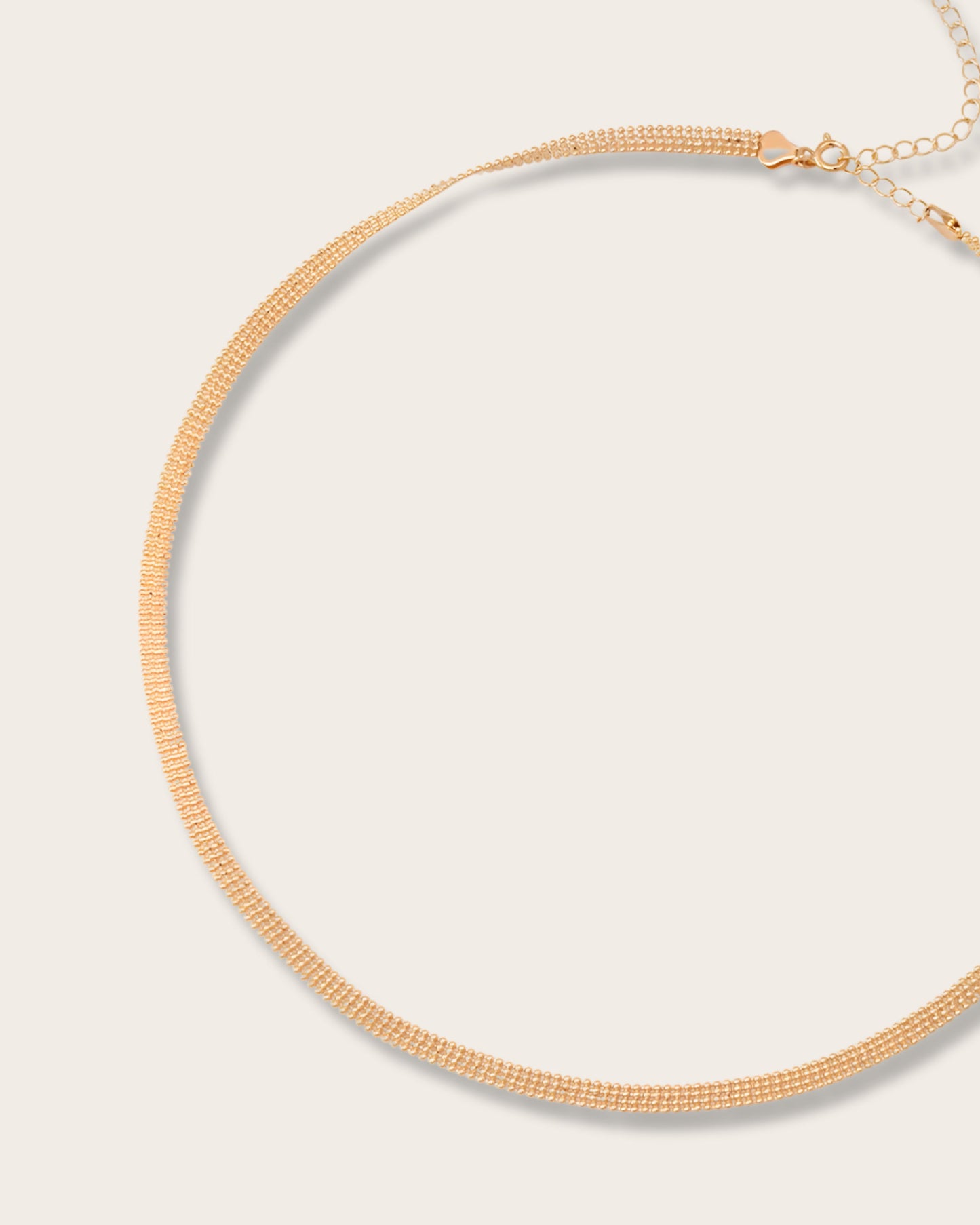 Timeless & Classic elegance adjustable necklace - S925 sterling pure silver - 18K Gold Vermeil