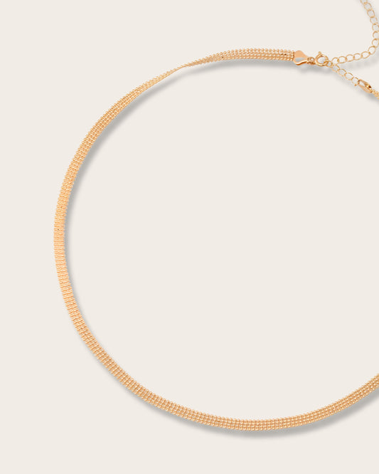 Timeless & Classic elegance adjustable necklace - S925 sterling pure silver - 18K Gold Vermeil