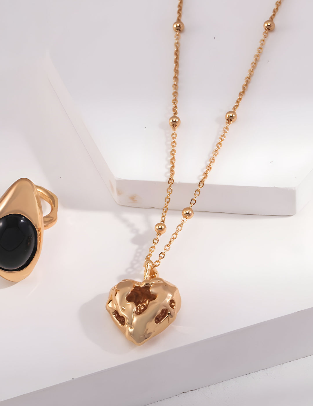 Exquisite Heart Necklace for Every Occasion - S925 Sterling Silver with 18K Gold Vermeil - Timeless Statement - Intricate Elegance - Radiate beauty wherever you go