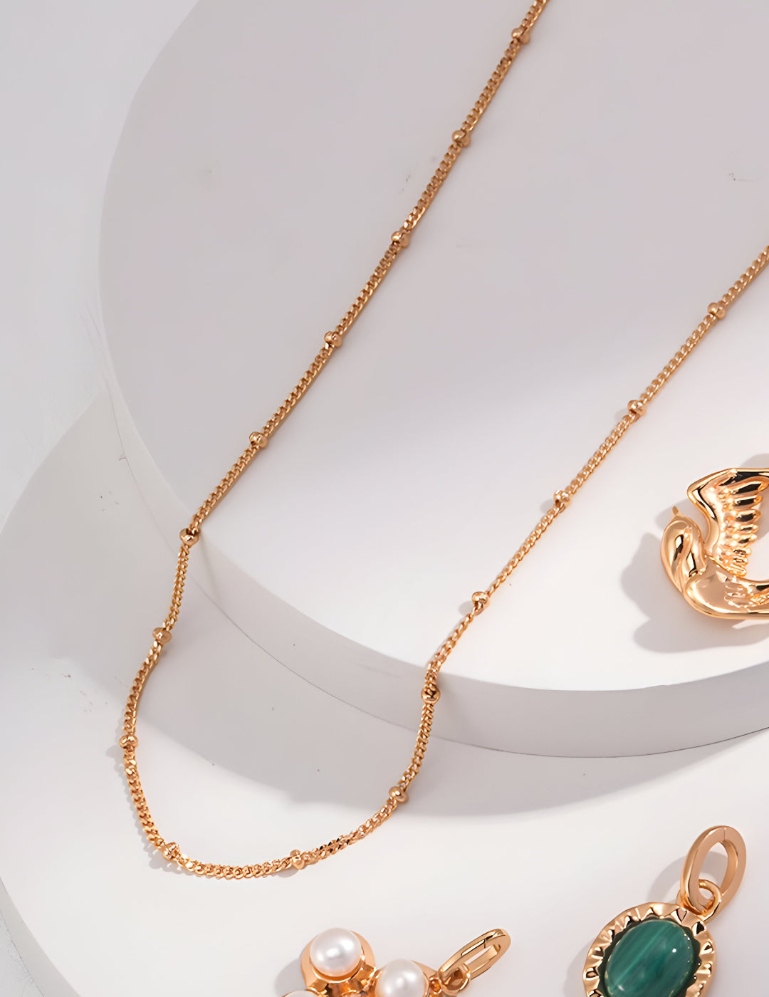 S925 Sterling Silver with 18K Gold Vermeil chain necklace - Adorn it in your own way- simple yet sophisticated design effortlessly complements any outfit, making it a go-to accessory for any occasion