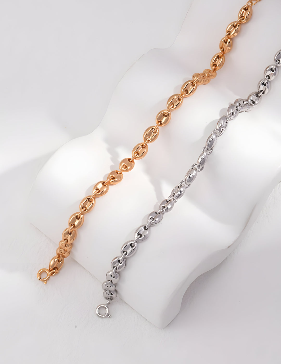 Eternal Radiance: Classic Beauty Bracelet adjustable valentino chain bracelet - S925 sterling pure silver -18K Gold Vermeil
