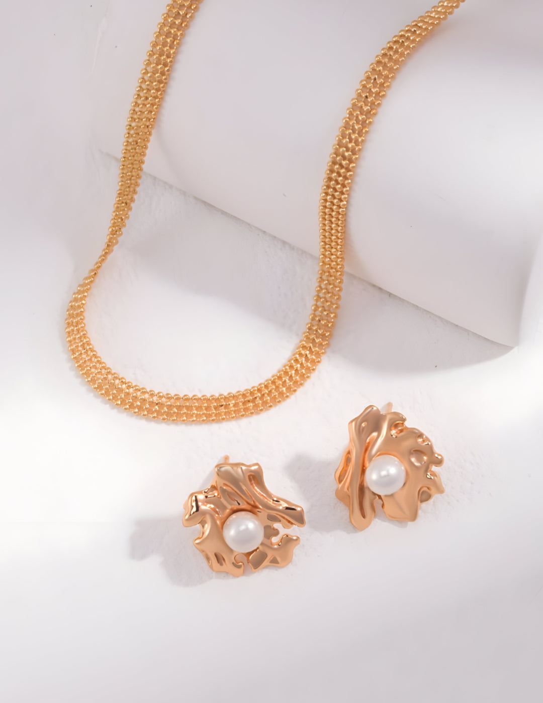Pearlescent Coral Earrings