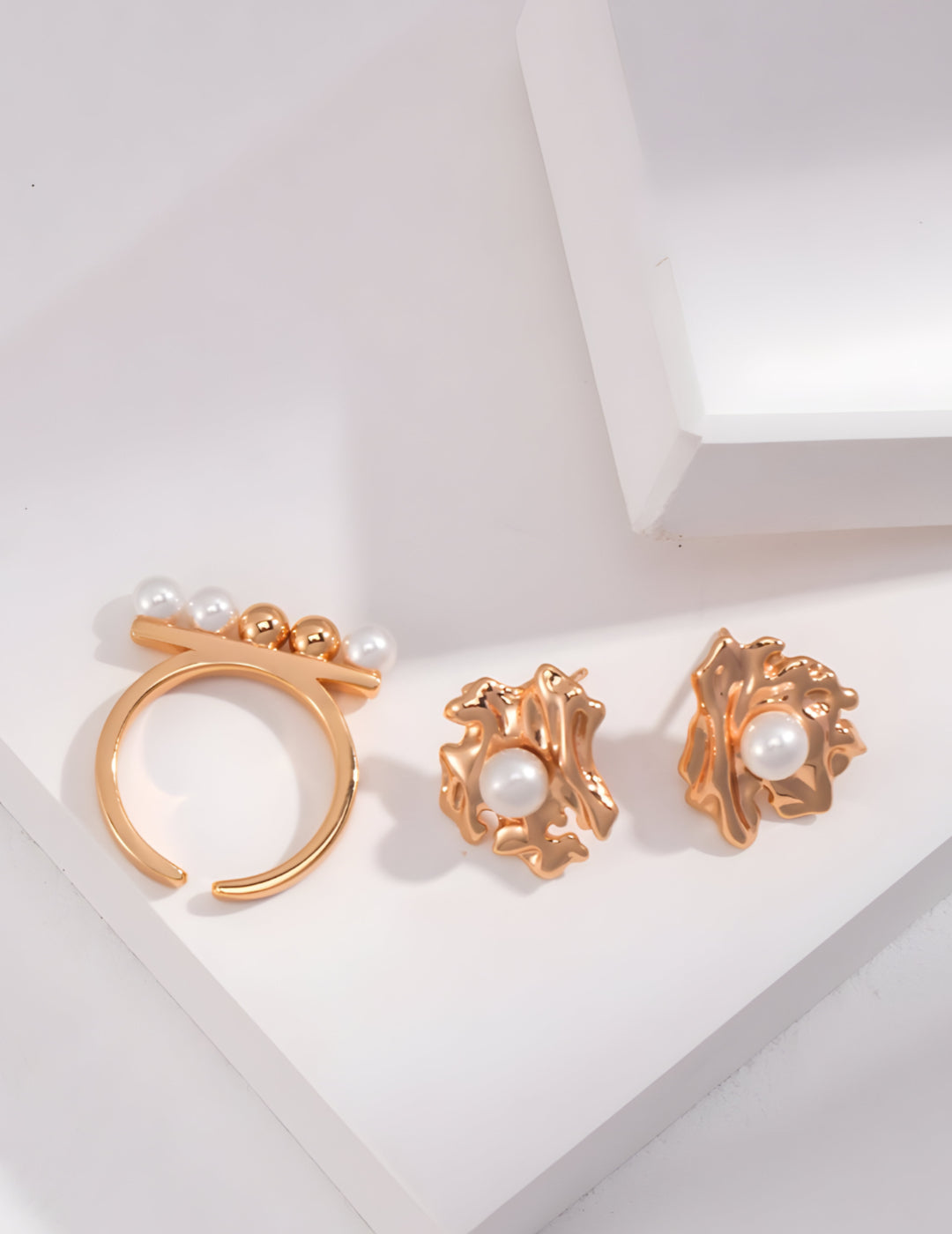 Pearlescent Coral Earrings