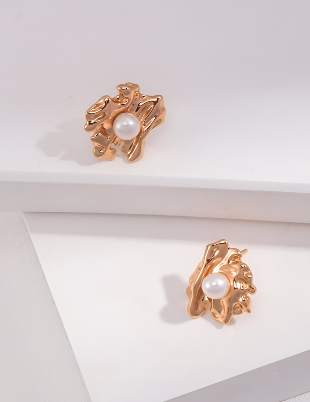 Pearlescent Coral Earrings