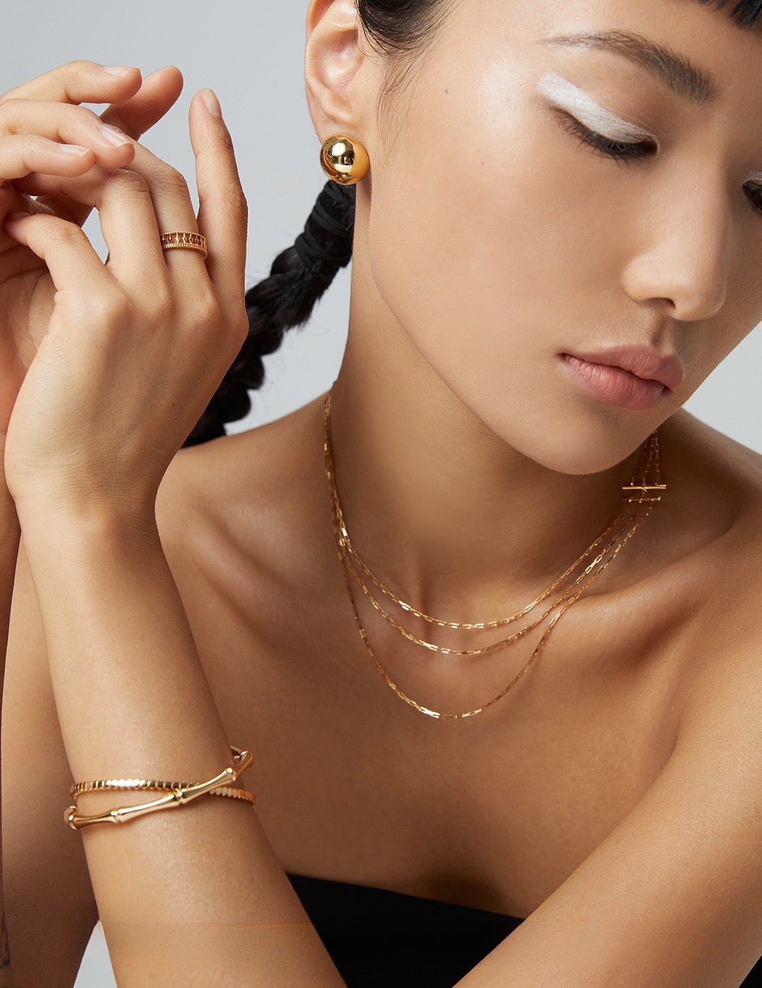 Crafted with love, this necklace features a beautiful Bamboo Knot design - Exquisite Cuff Bracelet - S925 Sterling Silver with 18K Gold Vermeil - Graceful Orchid Elegance - Timeless design and radiant charm are perfect for any occasion
