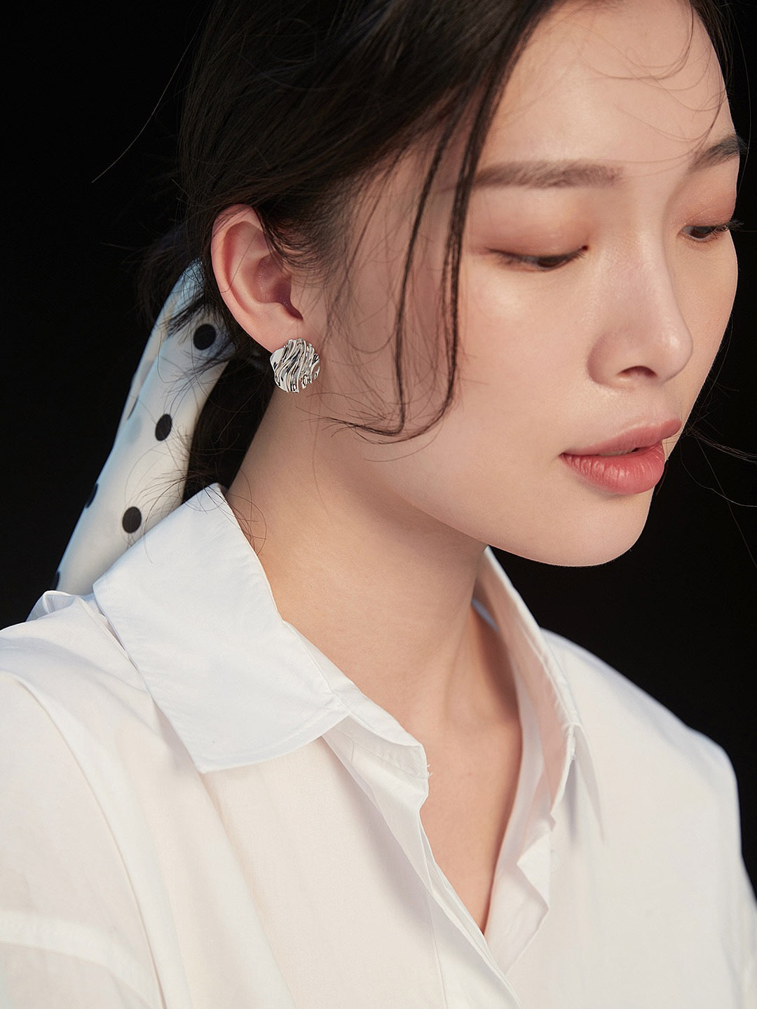 Earrings Capturing the Essence of Water and Sunlight - Where water and sunlight meet to create enchanting beauty - S925 Sterling Silver Stud - shimmer and shine.