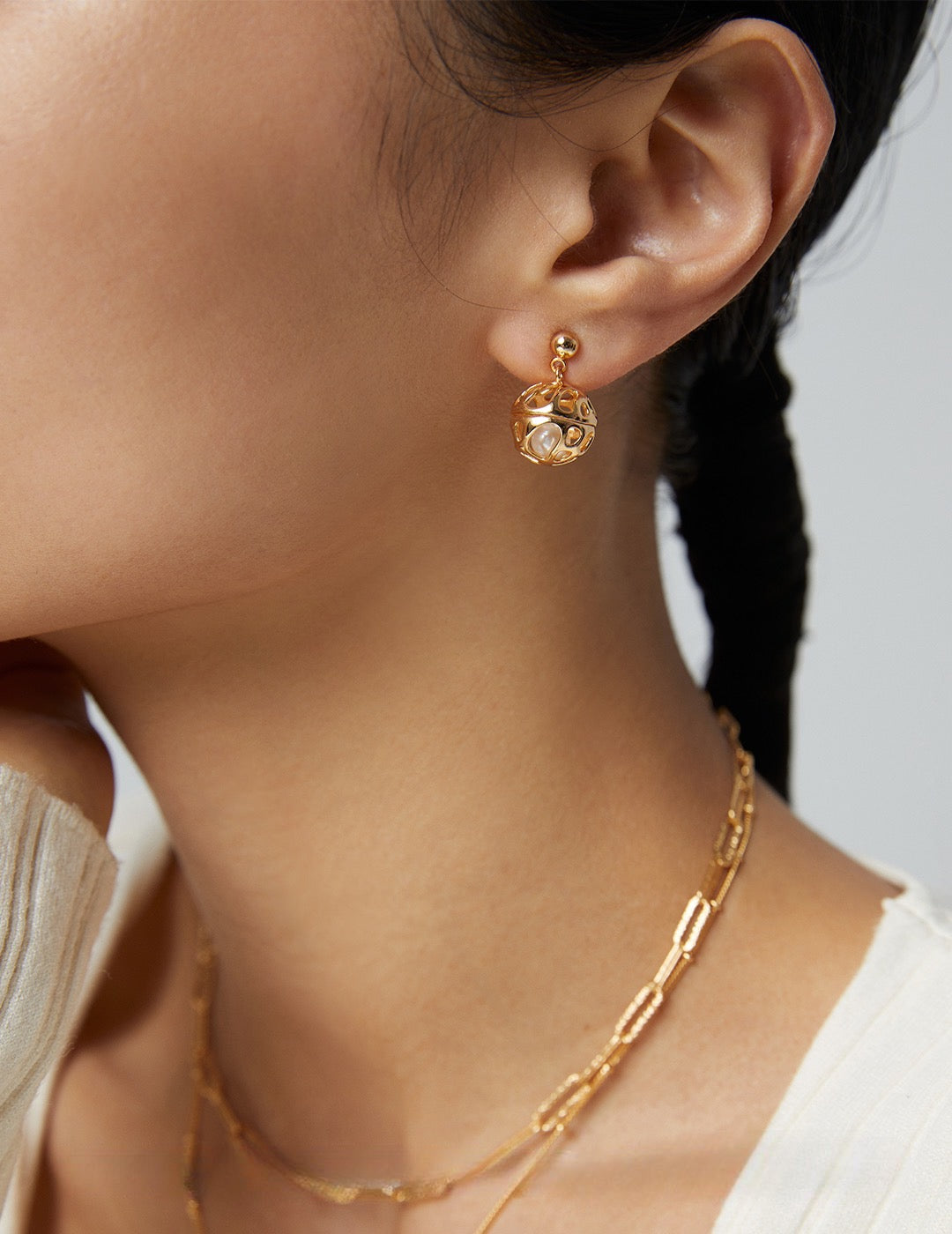 Earrings Embracing the Beauty of Simplicity - S925 Sterling Silver with 18K Gold Vermeil - Elevate your style with these stunning pieces that capture the essence of beauty. Designed to make you shine, these Earrings are a must-have for any occasion