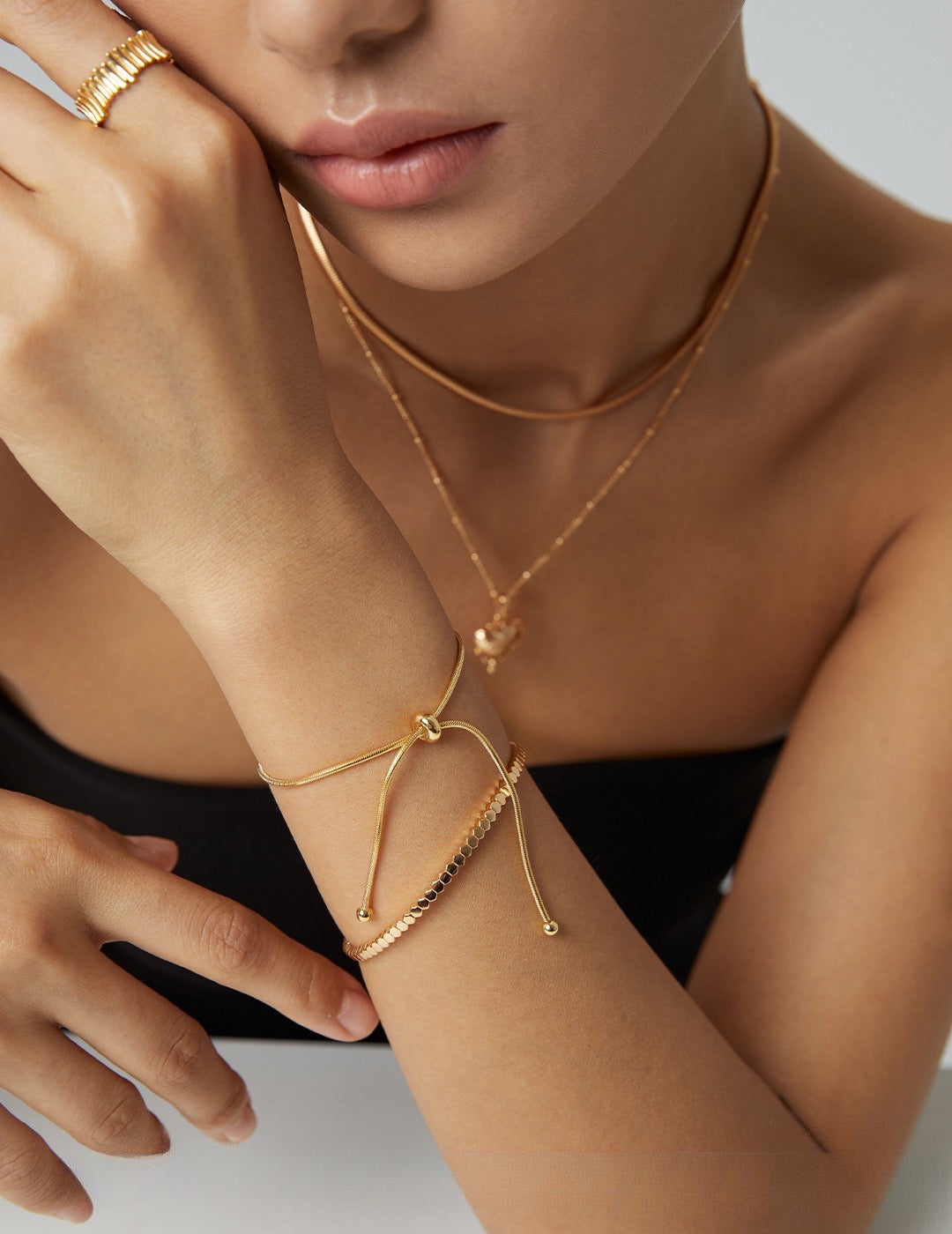 Silver and Gold Strand Serenity with Flexibility - S925 Sterling Silver with 18K Gold Vermeil - Unique FlexWeave design ensures a comfortable fit for all wrist sizes - - the perfect accessory for any occasion