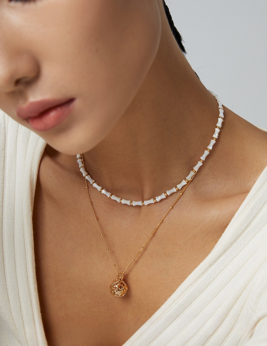 Necklace Embracing the Beauty of Simplicity - S925 Sterling Silver with 18K Gold Vermeil - Elevate your style with these stunning pieces that capture the essence of beauty. Designed to make you shine, these necklaces are a must-have for any occasion.