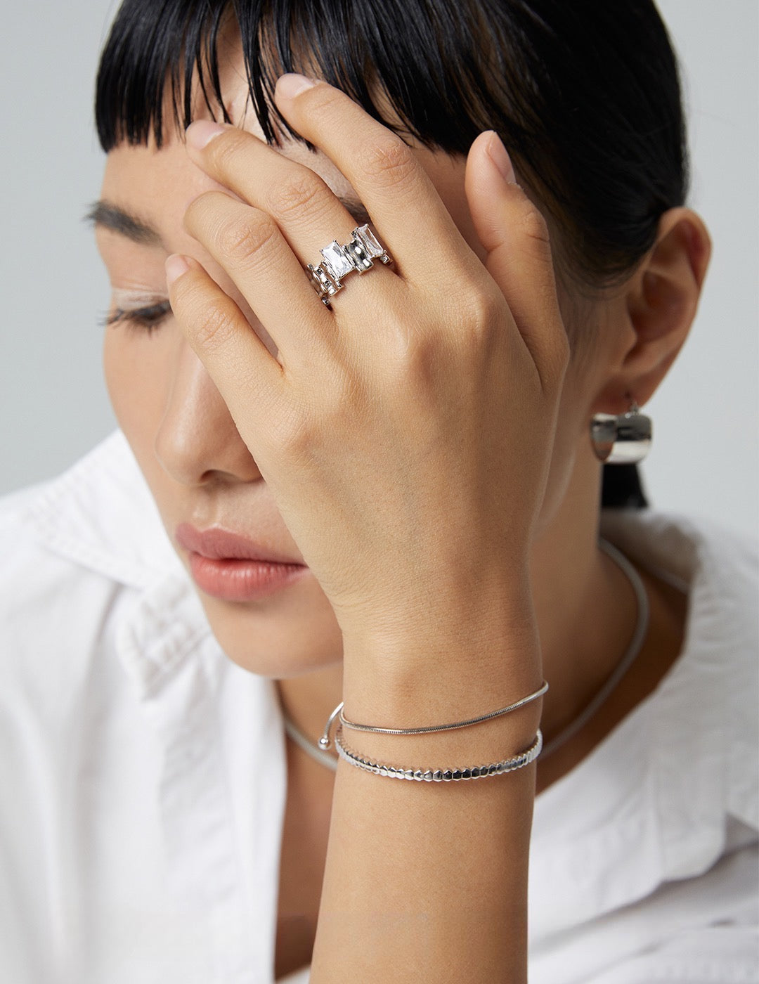Embrace Contemporary Elegance - Cuff Bracelet - S925 Sterling Silver with 18K Gold Vermeil - Define your contemporary style - Timeless design and radiant charm are perfect for any occasion