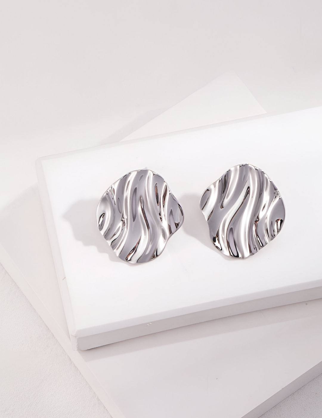 Earrings Capturing the Essence of Water and Sunlight - Where water and sunlight meet to create enchanting beauty - S925 Sterling Silver Stud - shimmer and shine.