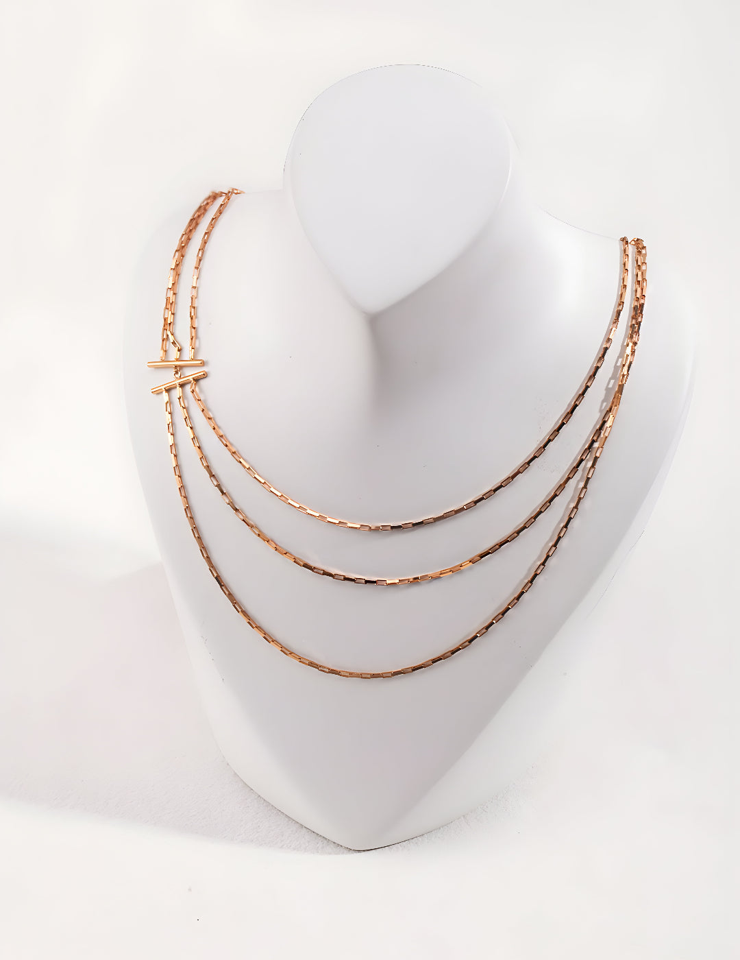 A Harmonious Ensemble - Triple Necklace Ensemble - S925 Sterling Silver with 18K Gold Vermeil - an exquisite ensemble that epitomizes elegance and harmony - the perfect addition to complete any outfit