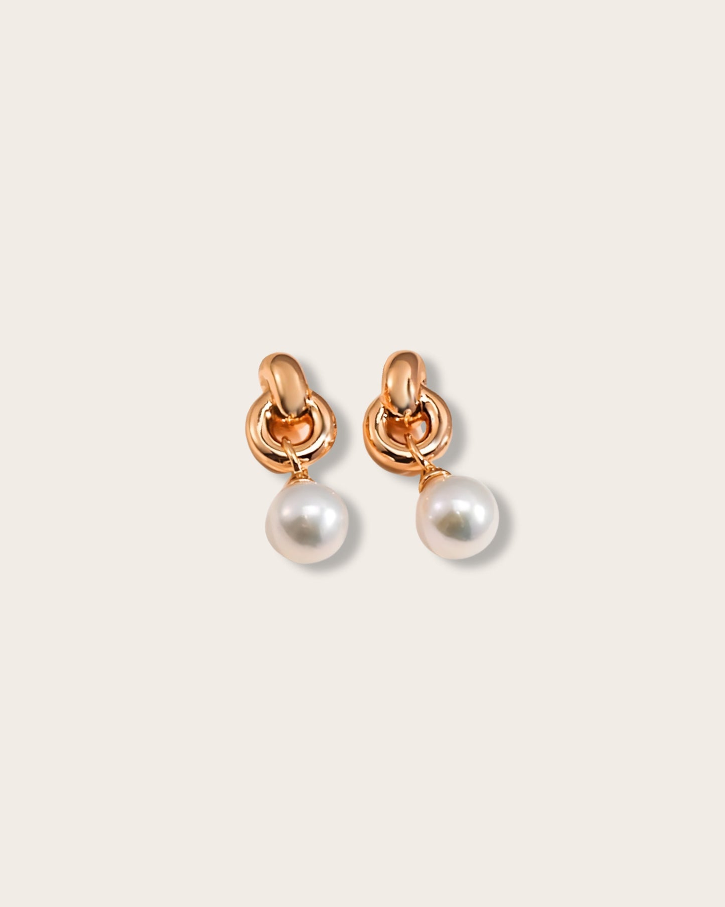 Intertwined Elegance Pearl Earrings - S925 Sterling Silver with 18K Gold Vermeil- Pearl Luminance - Experience the benefits of these exquisite earrings - elegance, durability, and a radiant glow - Let your inner beauty shine through