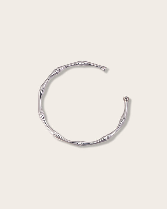 Crafted with love, this necklace features a beautiful Bamboo Knot design - Exquisite Cuff Bracelet - S925 Sterling Silver with 18K Gold Vermeil   -  Graceful Orchid Elegance - Timeless design and radiant charm are perfect for any occasion
