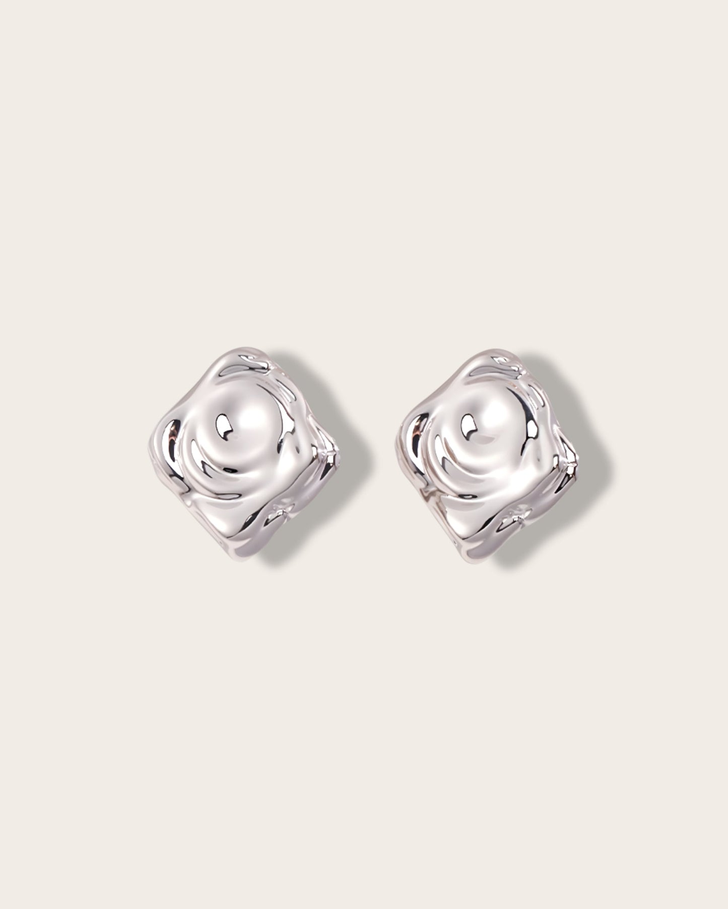 Capture the essence of nature - S925 Sterling Silver with 18K Gold Vermeil Earrings - create enchanting ripples - graceful movement of droplets