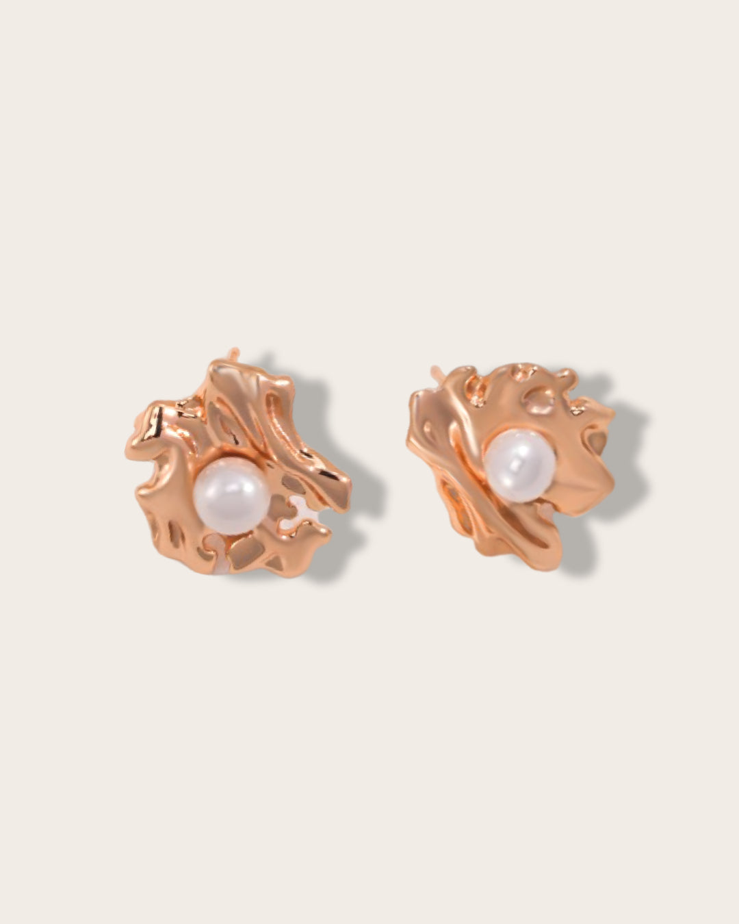 Pearlescent Coral Earrings