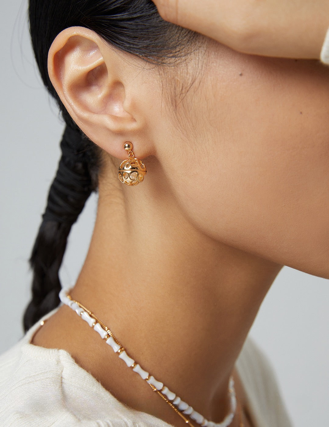Earrings Embracing the Beauty of Simplicity - S925 Sterling Silver with 18K Gold Vermeil - Elevate your style with these stunning pieces that capture the essence of beauty. Designed to make you shine, these Earrings are a must-have for any occasion